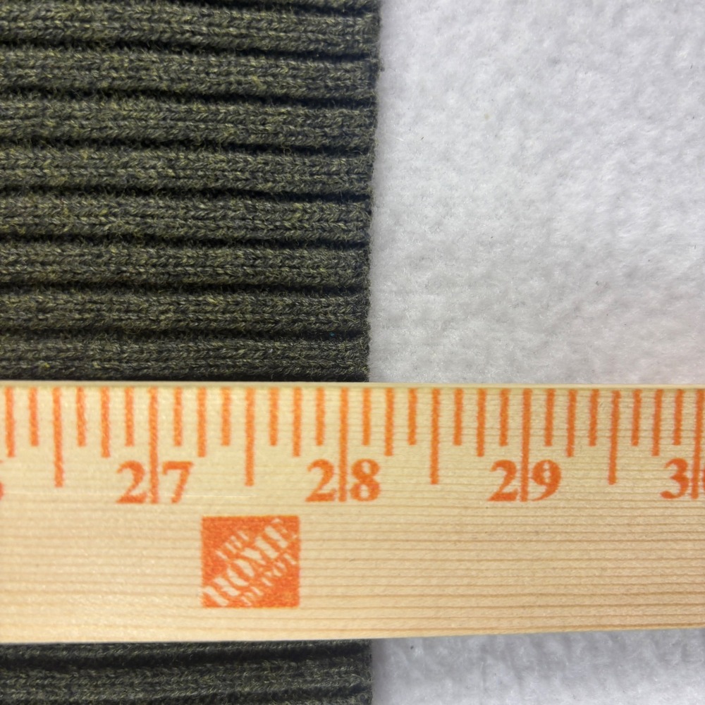 Tricots St Raphael Mens 3X Olive Green Waffle Knit Quarter Zip Elbow Patch 3XL - Picture 6 of 11